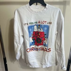 vintage snoopy charlie brown‎ christmas sweatshirt